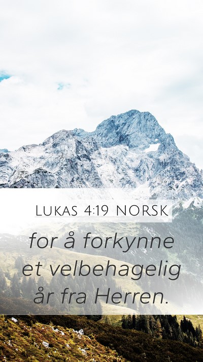 Lukas 4:19 NORSK Bible Verse Image