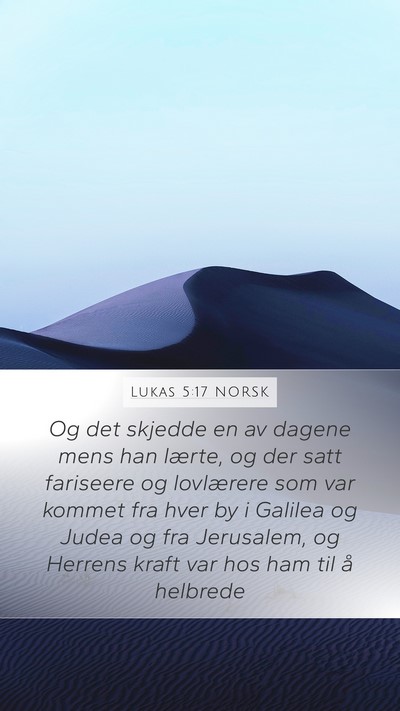 Lukas 5:17 NORSK Bible Verse Image