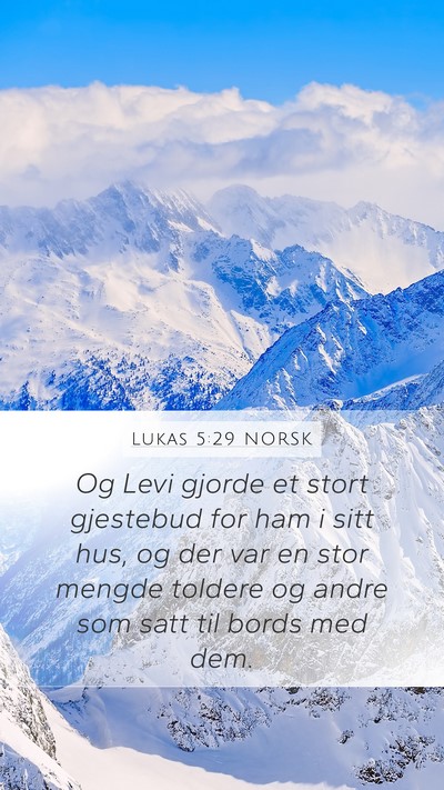 Lukas 5:29 NORSK Bible Verse Image