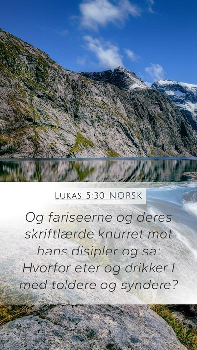 Lukas 5:30 NORSK Bible Verse Image