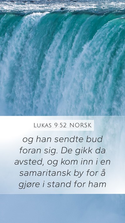 Lukas 9:52 NORSK Bible Verse Image