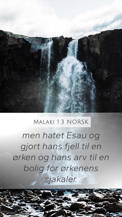 Malaki 1:3 NORSK Bible Verse Image