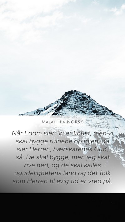 Malaki 1:4 NORSK Bible Verse Image