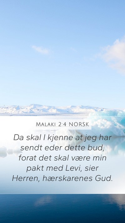 Malaki 2:4 NORSK Bible Verse Image