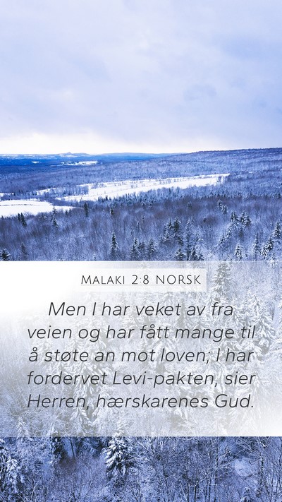 Malaki 2:8 NORSK Bible Verse Image