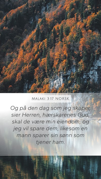 Malaki 3:17 NORSK Bible Verse Image