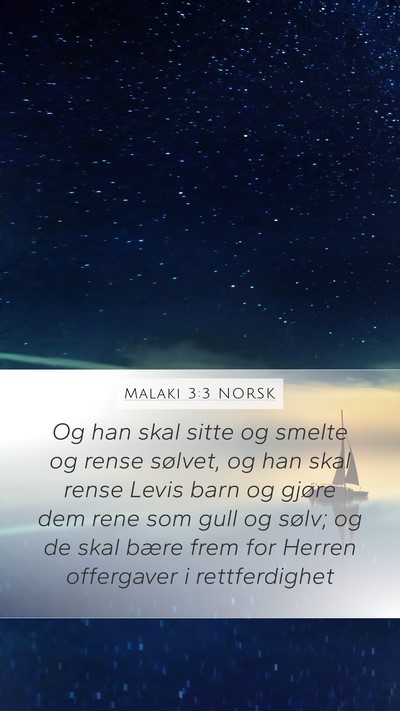 Malaki 3:3 NORSK Bible Verse Image