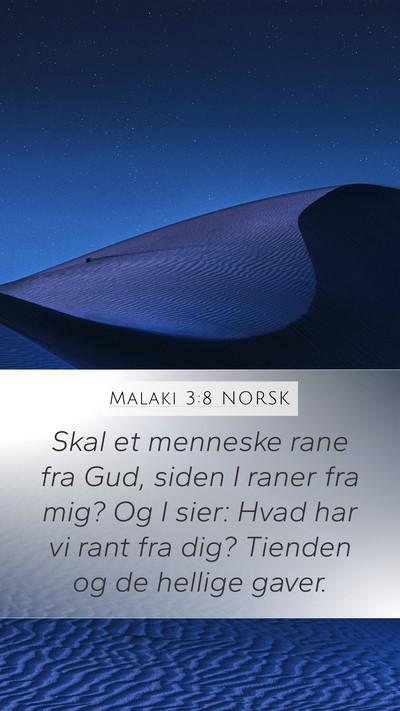 Malaki 3:8 NORSK Bible Verse Image