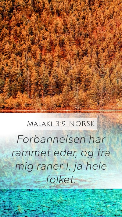 Malaki 3:9 NORSK Bible Verse Image