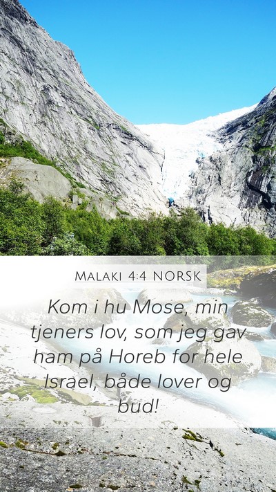 Malaki 4:4 NORSK Bible Verse Image