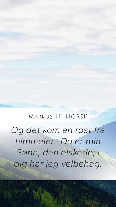Markus 1:11 NORSK Bible Verse Image