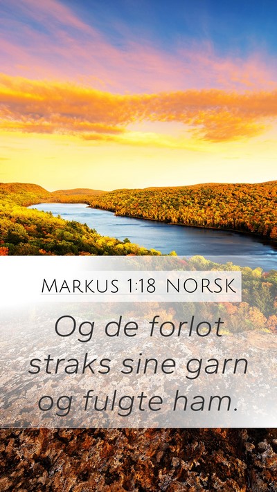 Markus 1:18 NORSK Bible Verse Image