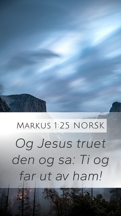 Markus 1:25 NORSK Bible Verse Image