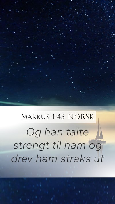 Markus 1:43 NORSK Bible Verse Image