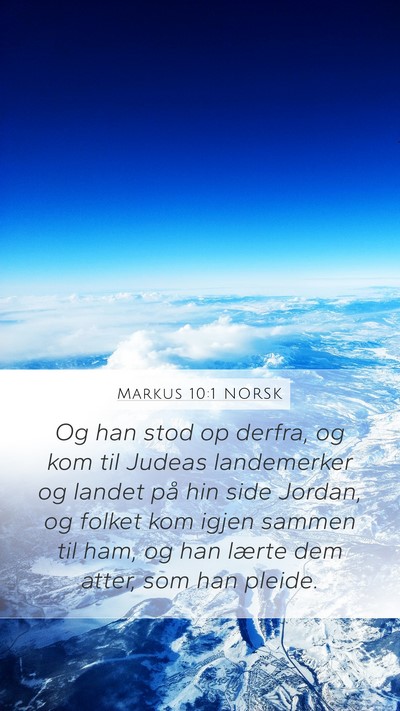 Markus 10:1 NORSK Bible Verse Image