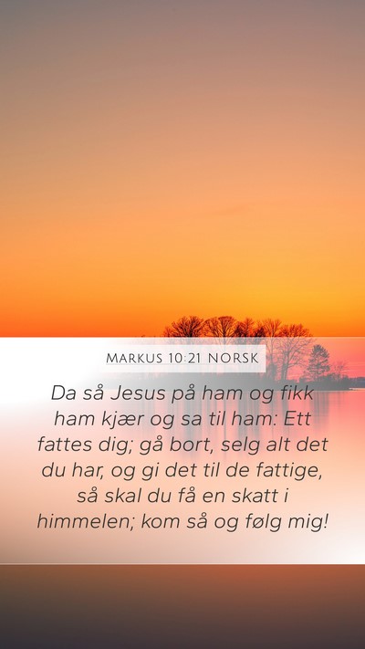 Markus 10:21 NORSK Bible Verse Image