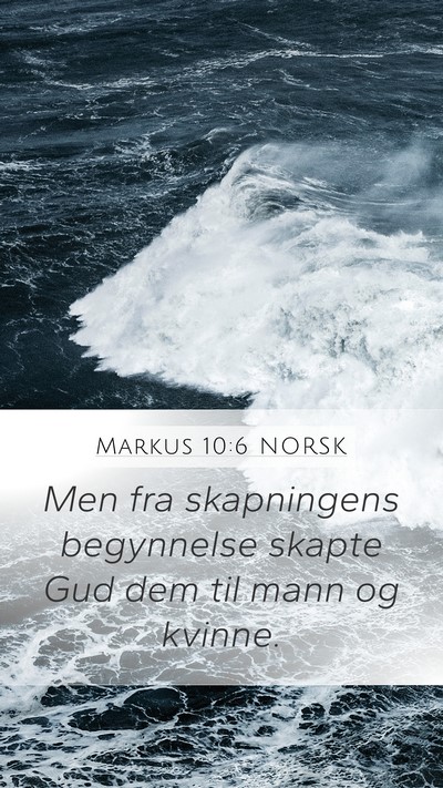Markus 10:6 NORSK Bible Verse Image