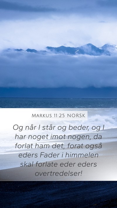 Markus 11:25 NORSK Bible Verse Image