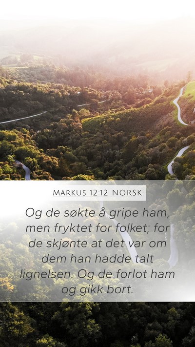 Markus 12:12 NORSK Bible Verse Image
