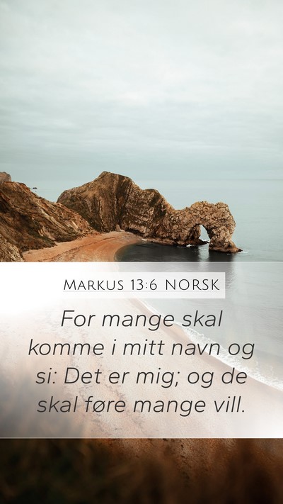 Markus 13:6 NORSK Bible Verse Image