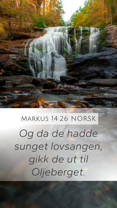 Markus 14:26 NORSK Bible Verse Image