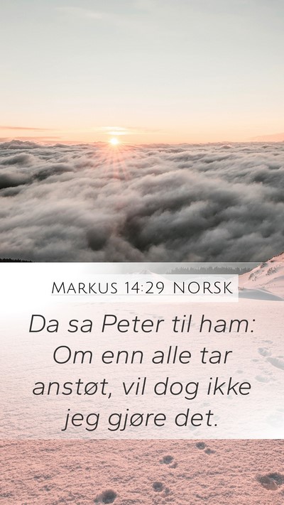 Markus 14:29 NORSK Bible Verse Image