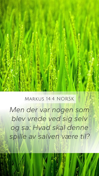 Markus 14:4 NORSK Bible Verse Image
