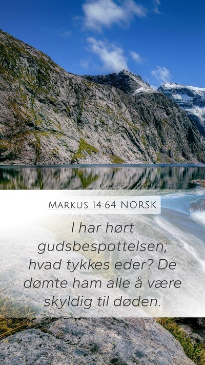 Markus 14:64 NORSK Bible Verse Image