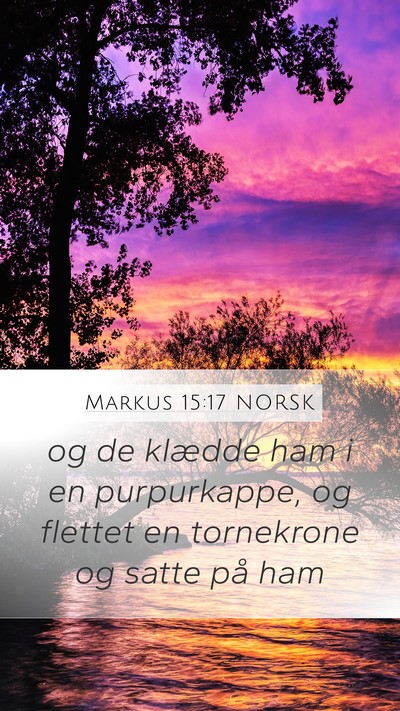 Markus 15:17 NORSK Bible Verse Image