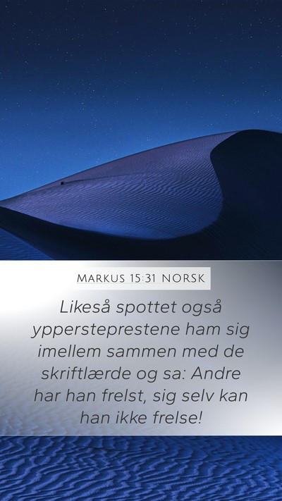 Markus 15:31 NORSK Bible Verse Image