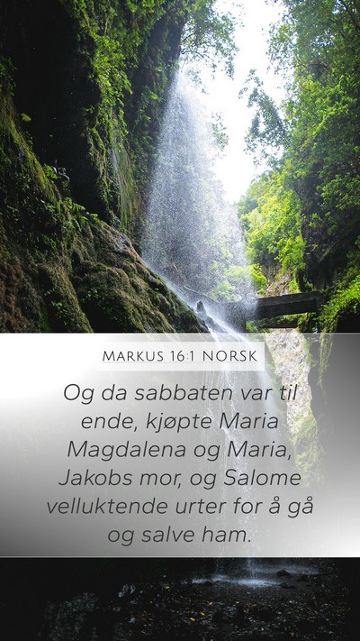 Markus 16:1 NORSK Bible Verse Image