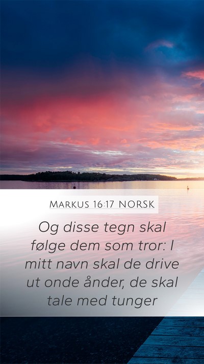 Markus 16:17 NORSK Bible Verse Image