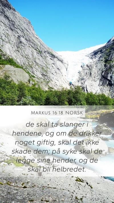Markus 16:18 NORSK Bible Verse Image