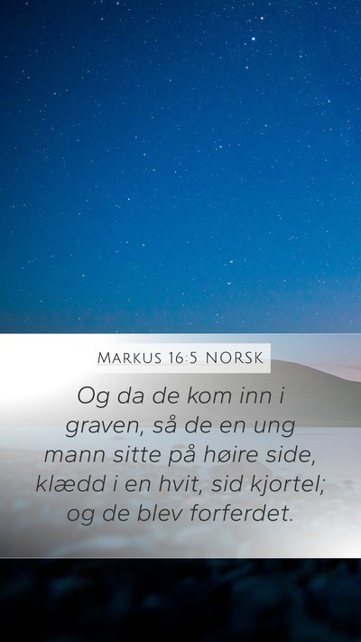 Markus 16:5 NORSK Bible Verse Image