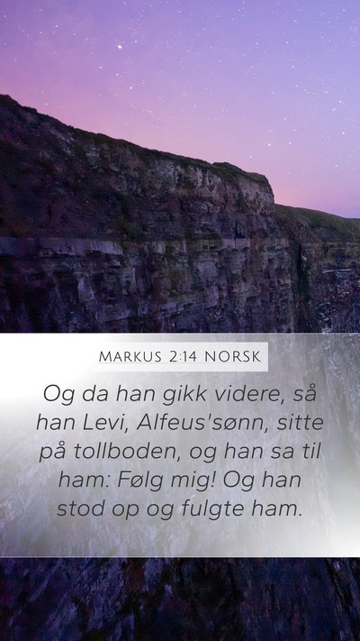 Markus 2:14 NORSK Bible Verse Image