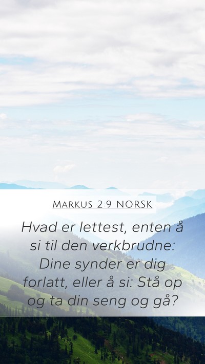 Markus 2:9 NORSK Bible Verse Image