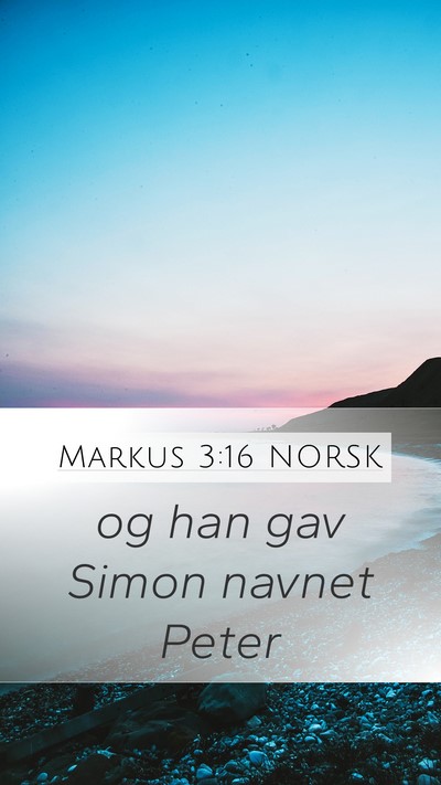 Markus 3:16 NORSK Bible Verse Image