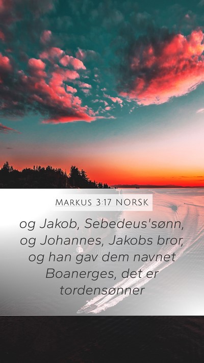 Markus 3:17 NORSK Bible Verse Image