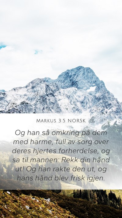Markus 3:5 NORSK Bible Verse Image