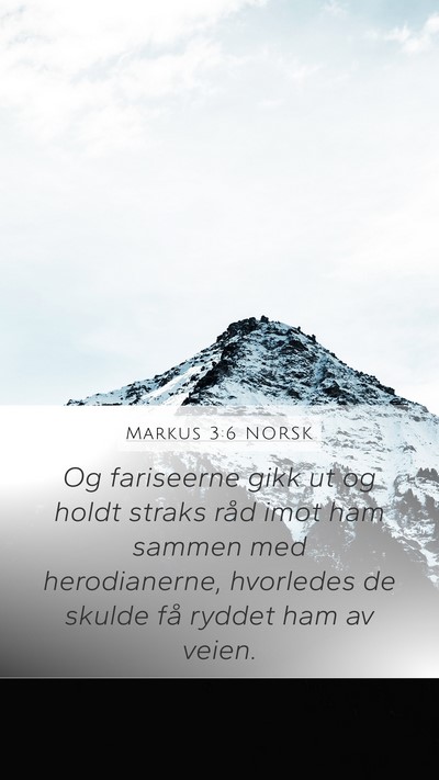 Markus 3:6 NORSK Bible Verse Image