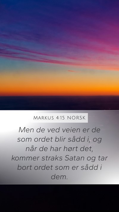 Markus 4:15 NORSK Bible Verse Image