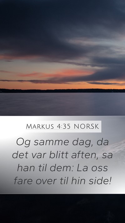 Markus 4:35 NORSK Bible Verse Image