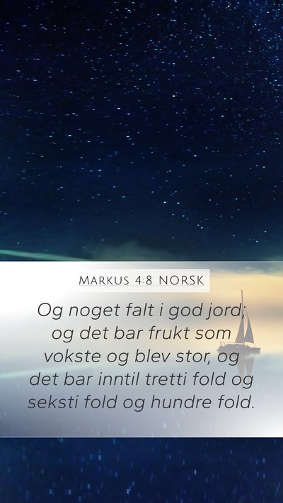 Markus 4:8 NORSK Bible Verse Image