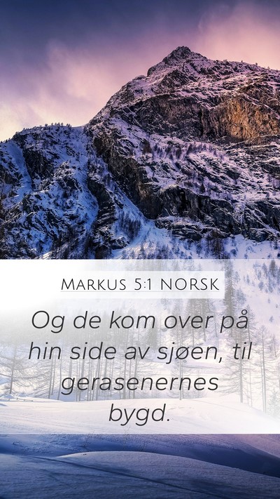 Markus 5:1 NORSK Bible Verse Image