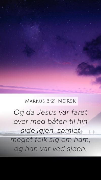 Markus 5:21 NORSK Bible Verse Image