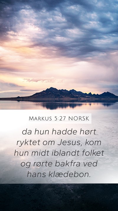 Markus 5:27 NORSK Bible Verse Image