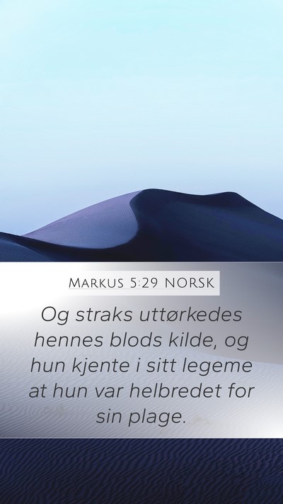 Markus 5:29 NORSK Bible Verse Image
