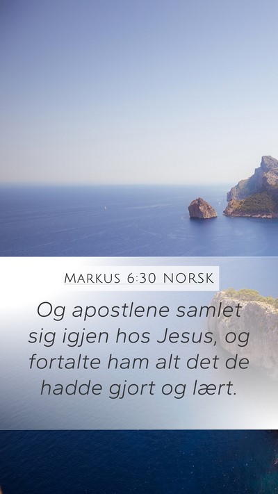 Markus 6:30 NORSK Bible Verse Image