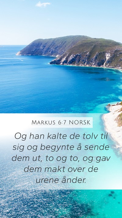 Markus 6:7 NORSK Bible Verse Image