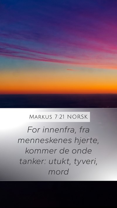Markus 7:21 NORSK Bible Verse Image